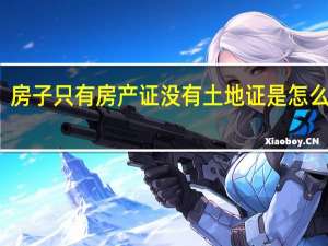 房子只有房产证没有土地证是怎么回事