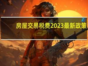 房屋交易税费2023最新政策（房屋交易税费）