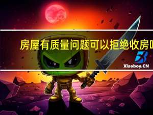 房屋有质量问题可以拒绝收房吗