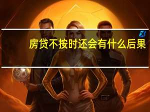 房贷不按时还会有什么后果