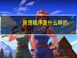 房贷程序是什么样的