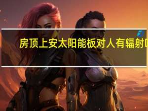 房顶上安太阳能板对人有辐射吗