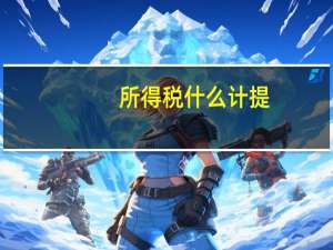 所得税什么计提