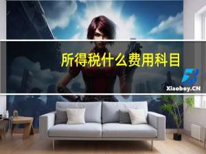 所得税什么费用科目