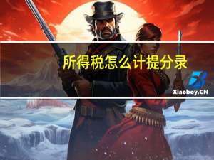 所得税怎么计提分录