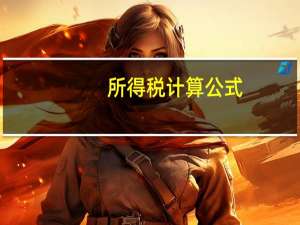 所得税计算公式（所得税）
