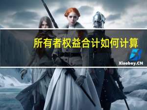 所有者权益合计如何计算（所有者权益合计的公式）