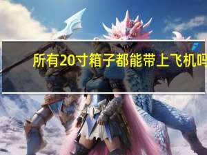所有20寸箱子都能带上飞机吗