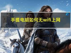 手提电脑如何无wifi上网（手提电脑如何无线上网）