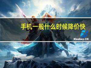 手机一般什么时候降价快（手机一般什么时候降价）