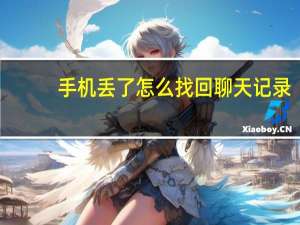 手机丢了怎么找回聊天记录（手机丢了怎么找回）