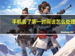手机丢了第一时间该怎么处理（手机丢了第一时间怎么办）