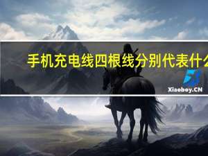 手机充电线四根线分别代表什么