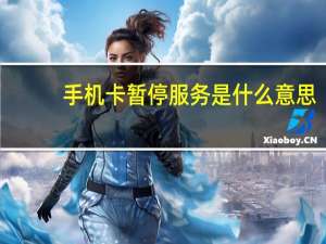 手机卡暂停服务是什么意思