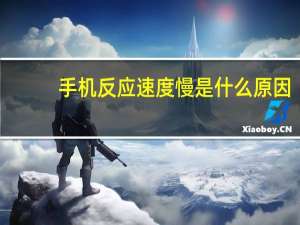 手机反应速度慢是什么原因（手机反应速度慢）