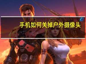 手机如何关掉户外摄像头
