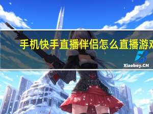 手机快手直播伴侣怎么直播游戏（快手直播伴侣怎么直播游戏）