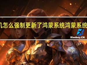 手机怎么强制更新了鸿蒙系统 鸿蒙系统怎么申请