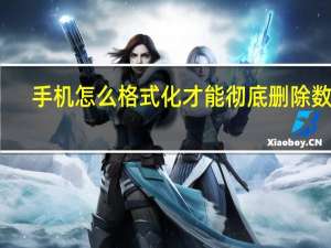 手机怎么格式化才能彻底删除数据（手机怎么格式化）