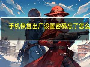 手机恢复出厂设置密码忘了怎么办（手机恢复出厂设置密码）