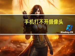 手机打不开摄像头