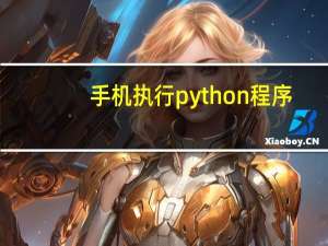 手机执行python程序