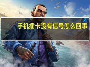 手机插卡没有信号怎么回事