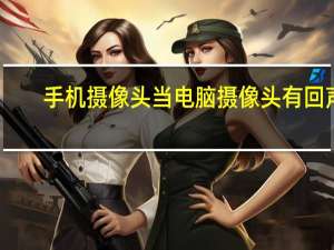 手机摄像头当电脑摄像头有回声（手机摄像头当电脑摄像头）