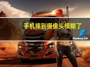 手机摔到摄像头模糊了