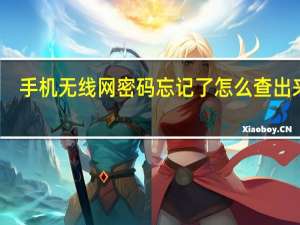 手机无线网密码忘记了怎么查出来的（手机无线网密码忘记了怎么查出来）