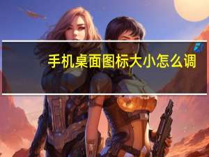 手机桌面图标大小怎么调（手机桌面）