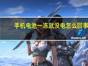 手机电池一冻就没电怎么回事