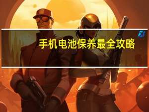 手机电池保养最全攻略（手机电池保养）