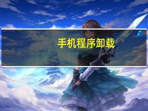 手机程序卸载