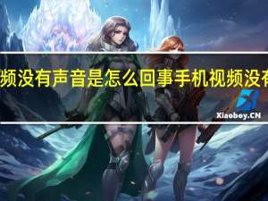 手机视频没有声音是怎么回事 手机视频没有声音的原因