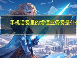 手机话费里的增值业务费是什么