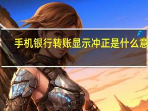 手机银行转账显示冲正是什么意思
