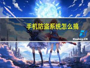 手机防盗系统怎么搞（手机防盗系统）