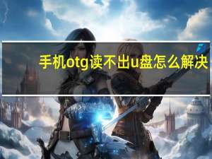 手机otg读不出u盘怎么解决