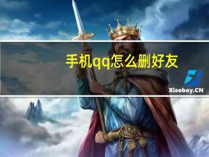手机qq怎么删好友（手机qq怎么@好友）