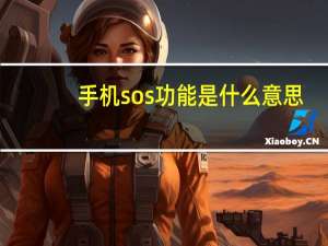 手机sos功能是什么意思
