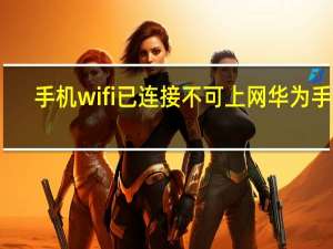 手机wifi已连接不可上网华为手机（手机wifi已连接(不可上网)）