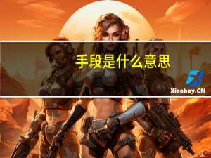 手段是什么意思