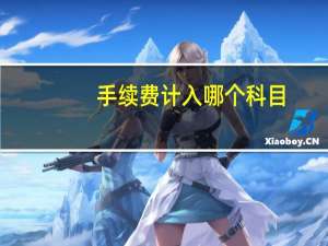 手续费计入哪个科目