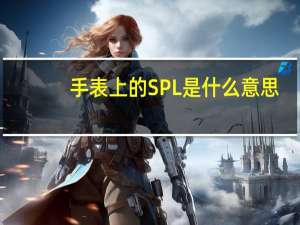 手表上的SPL是什么意思