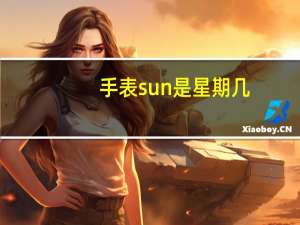 手表sun是星期几
