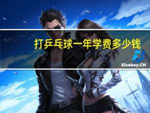 打乒乓球一年学费多少钱