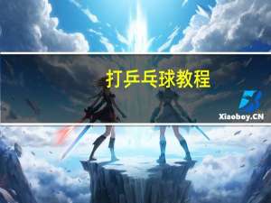 打乒乓球教程