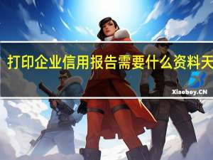 打印企业信用报告需要什么资料天津市（打印企业信用报告需要什么资料）