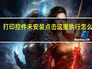 打印控件未安装点击这里执行怎么操作（打印控件未安装）